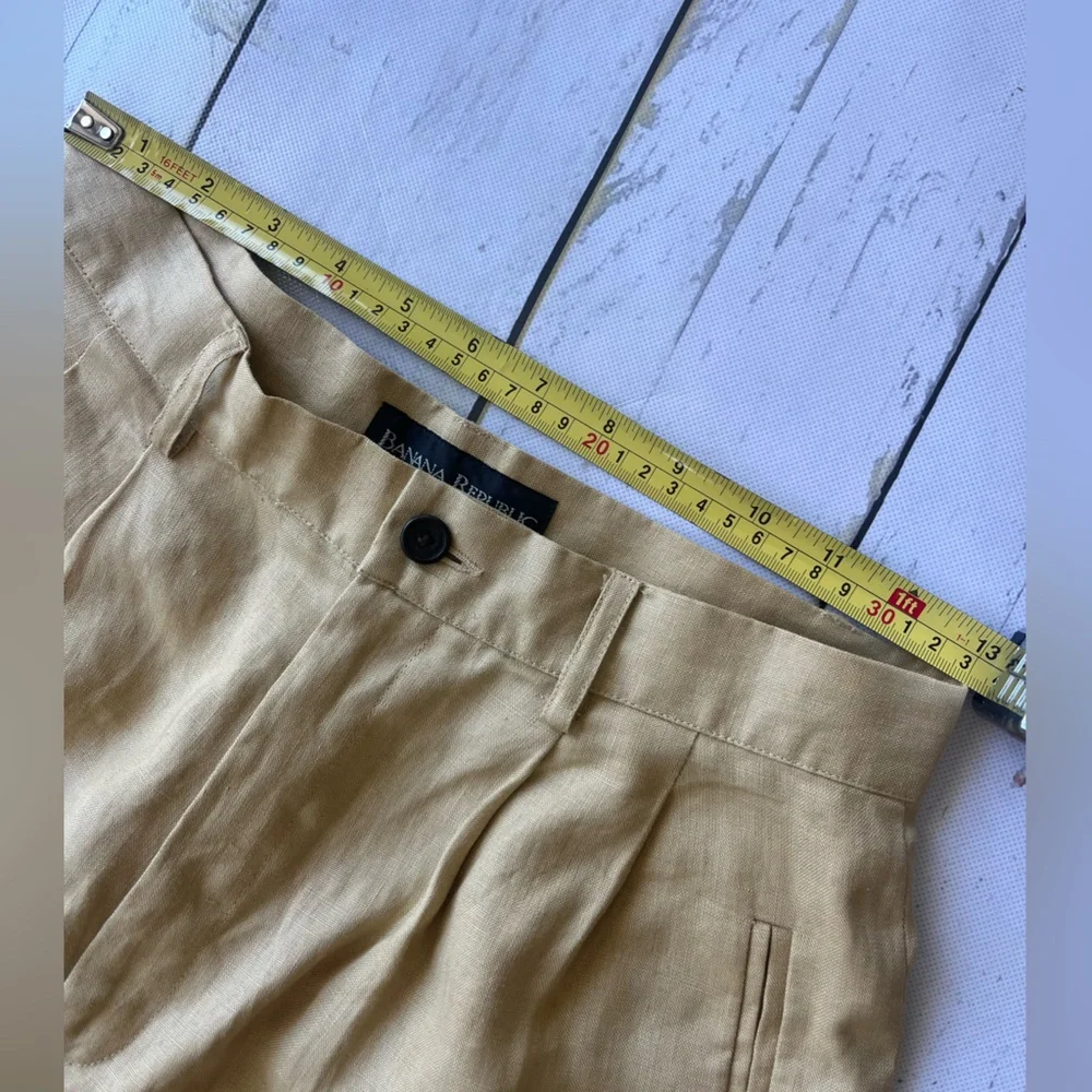 Vintage Banana Republic Linen Trousers Khaki size 4 / size 8